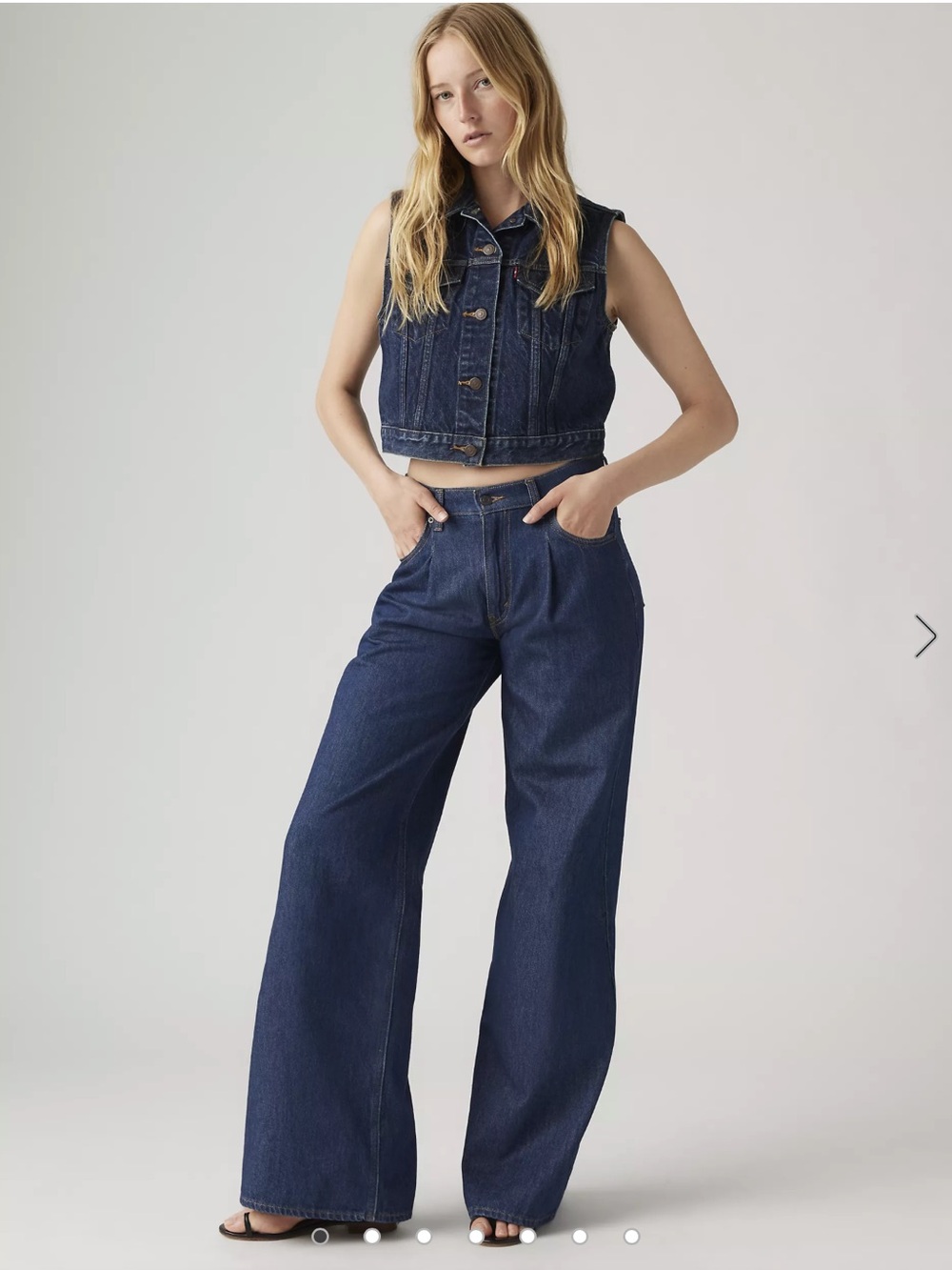 Levi's Indigo Wide Leg Jeans